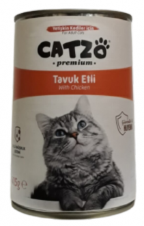 Catzo Premium Tavuk Etli 415 gr Kedi Maması kullananlar yorumlar